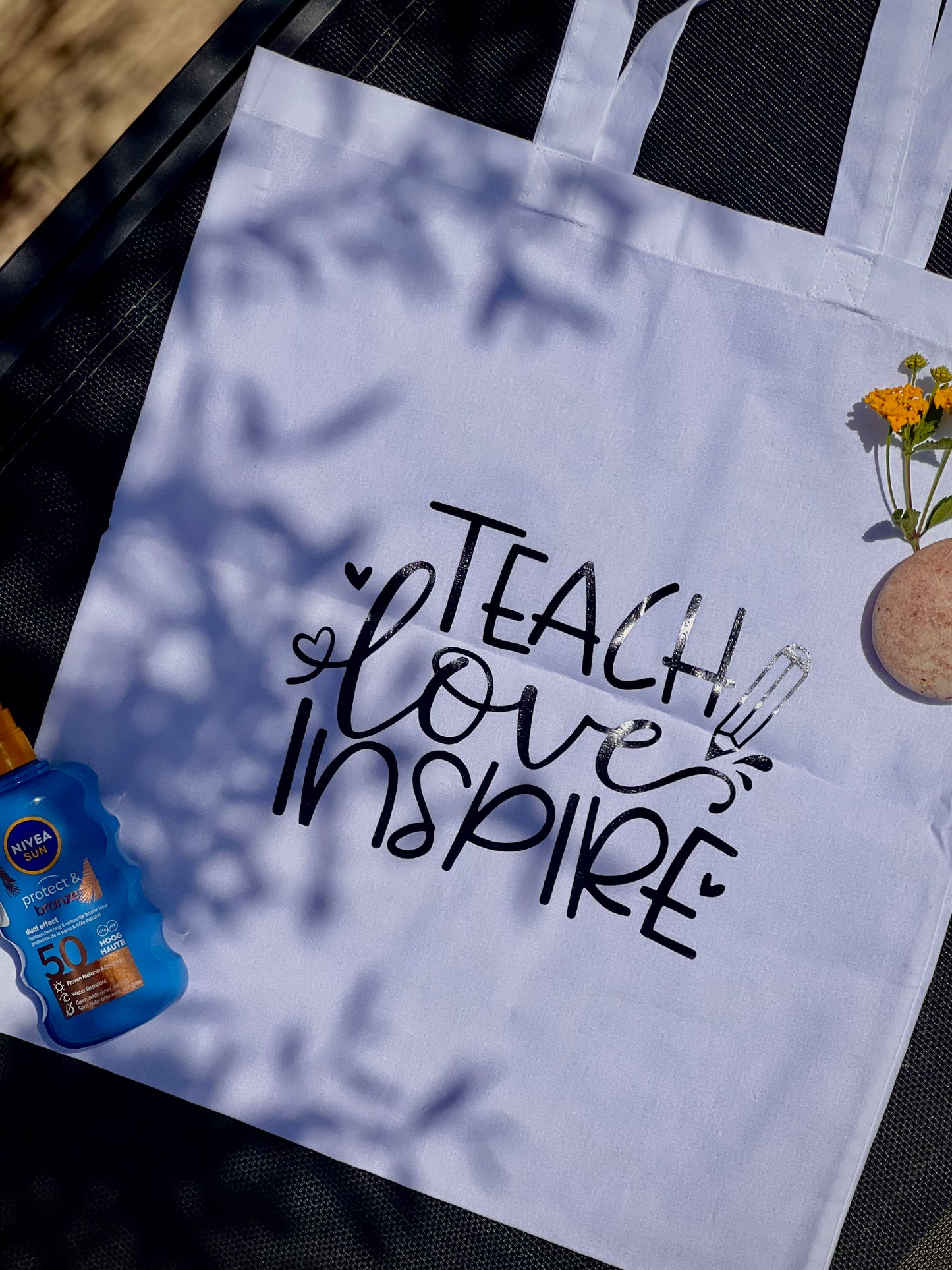Tote bag « Teach, love, inspire »