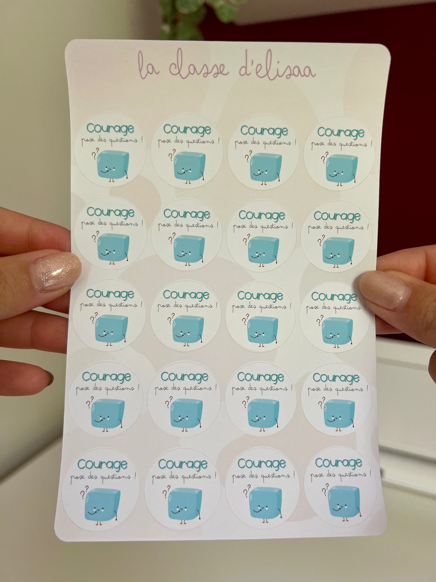 Planche imparfaite " Courage, pose des questions !"
