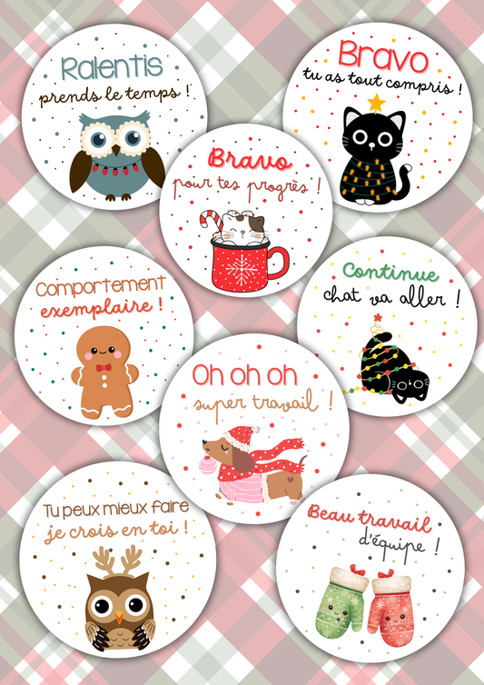 Planches de stickers - Edition Noël