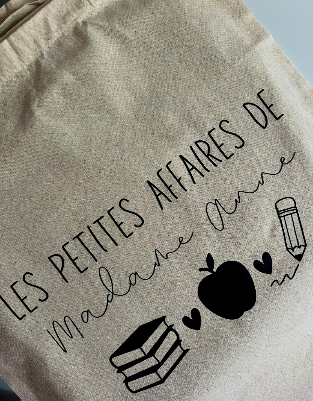Tote bag personnalisé « Le joli bazar / Les petites affaires »