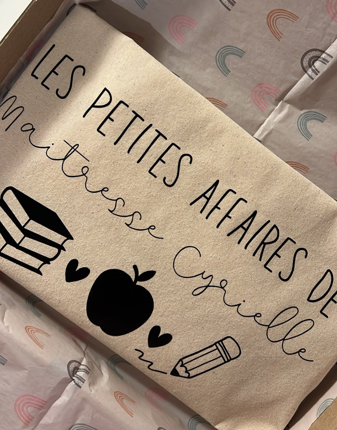 Tote bag personnalisé « Le joli bazar / Les petites affaires »