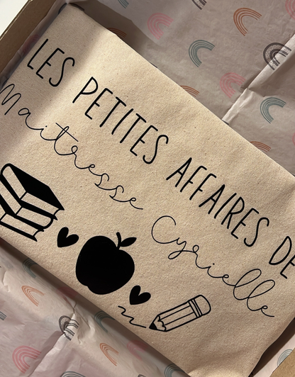 Tote bag personnalisé « Le joli bazar / Les petites affaires »