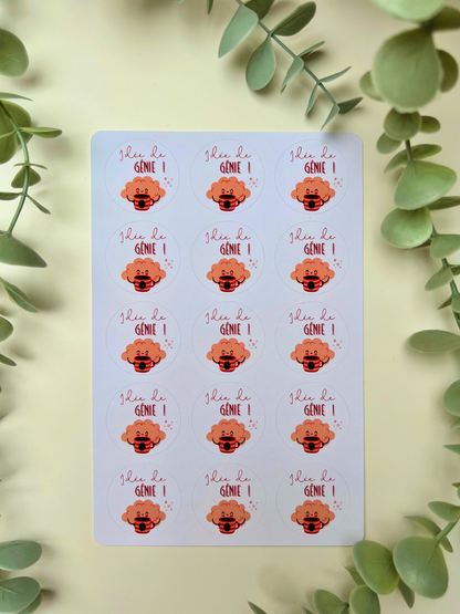 Planche de stickers "Idée de génie"
