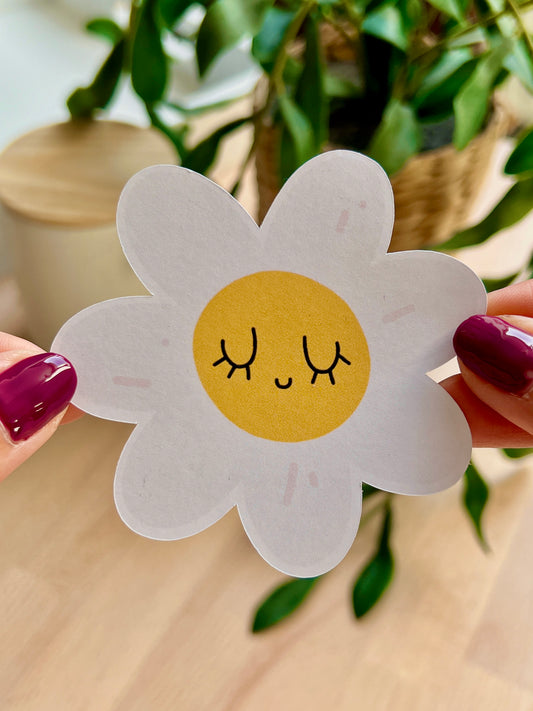 Gros sticker " aesthetic flower "