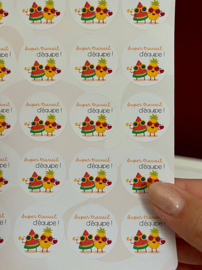 Planche imparfaite "Super travail d'équipe 🍹"