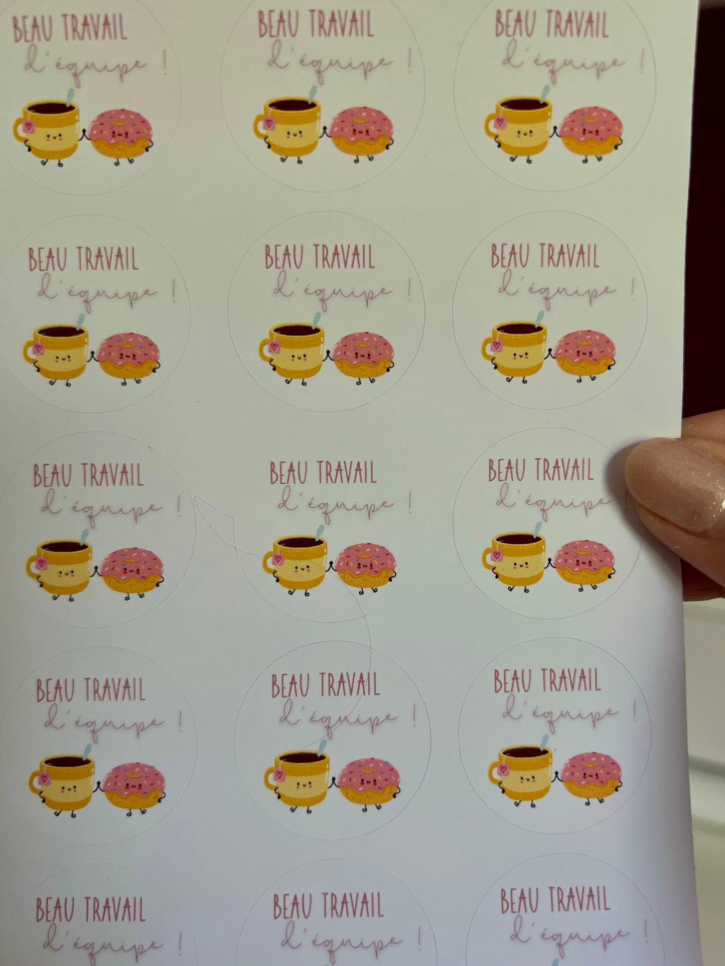 Planche imparfaite "Beau travail d'équipe"